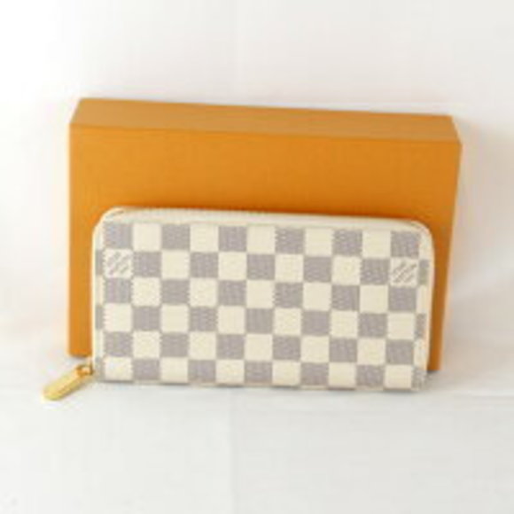Louis Vuitton Azur Damier White Zippy Long Wallet - Picture 1 of 9